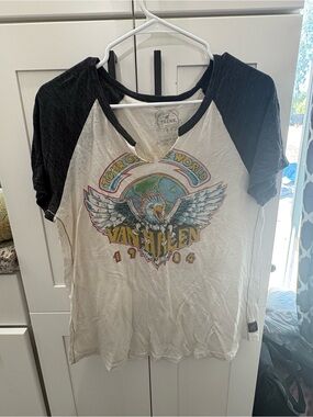 1984 Short Sleeve Raglan Tee - White & Black